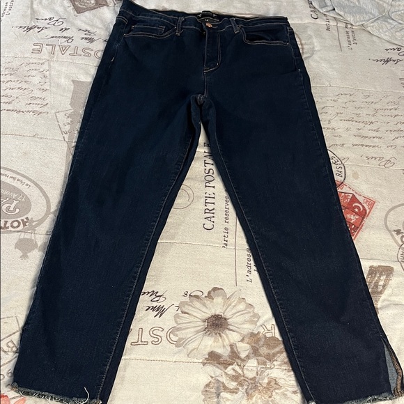 Nanette Lepore Dark Blue Straight Leg Jeans - Picture 1 of 7